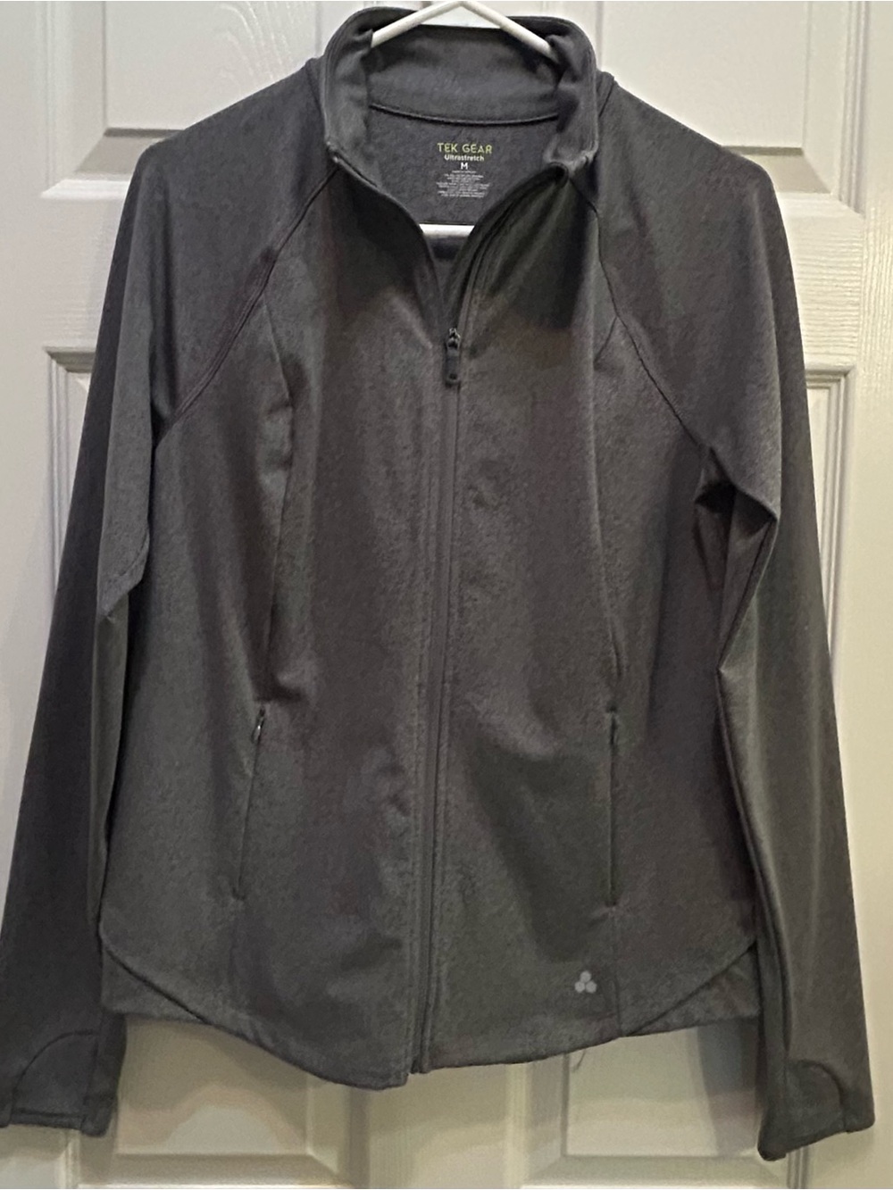 tek gear Women's Gray Full-Zip Utility Jacket